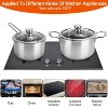 NewHome"Stainless Steel Cookware Set – Induction-Compatible, Dishwasher Safe, 2.7/3.7 Qt Stockpot, Frying Pan"Silver - 3 of 4