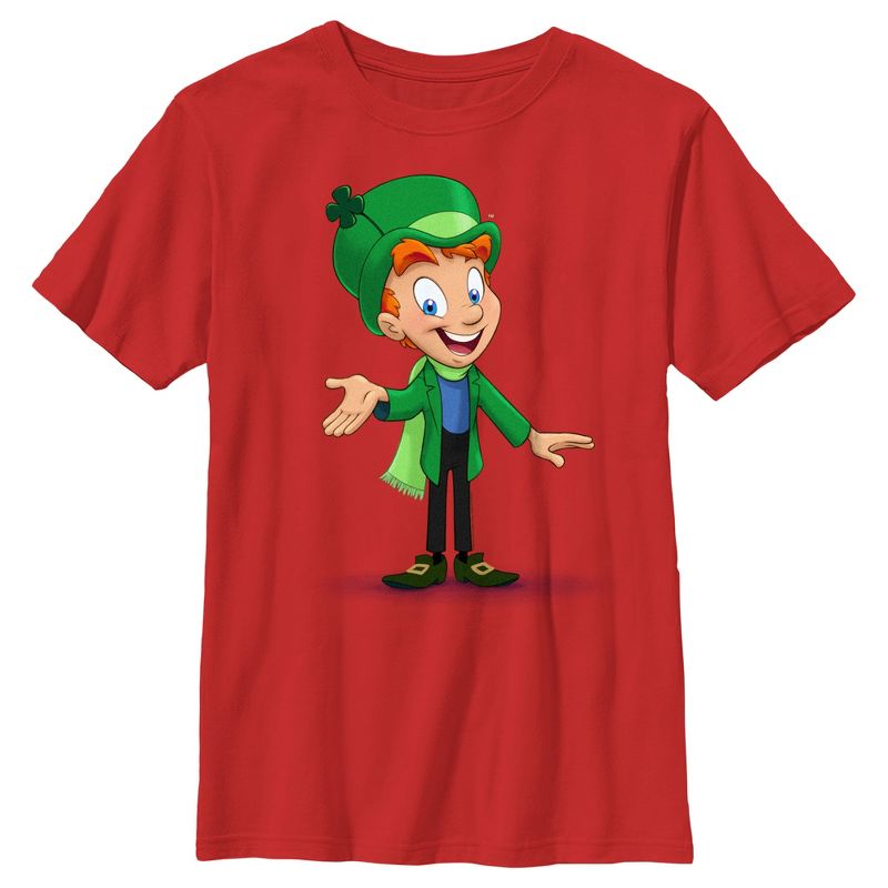 Boy's Lucky Charms Mascot Portrait T-Shirt, 1 of 5