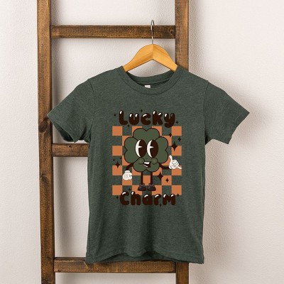 The Juniper Shop Lucky Charm Checkered Toddler Short Sleeve Tee