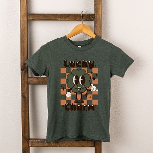 The Juniper Shop Lucky Charm Checkered Toddler Short Sleeve Tee - 1 of 2