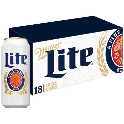 Download Miller Lite Beer - 18pk/16 Fl Oz Cans : Target