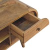 43" Solid Mango Wood TV Stand Media Unit with 2 Drawers, 2 Open Slots, Nordic Legs, and Rounded Edges for Living Room and Bedroom - 2 of 4