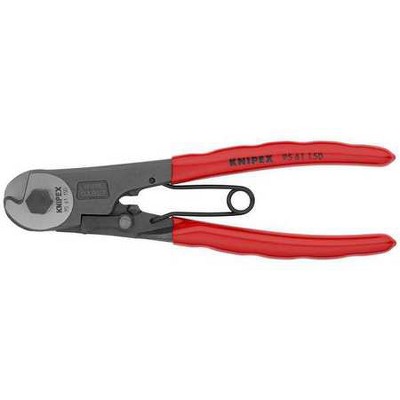 KNIPEX 95 61 150 SBA 6" Wire Rope Cutter, Center Cut