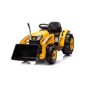 Best Ride on Cars Tonka Construction Tractor 12V - Yellow - 1 of 4