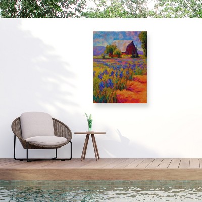 "Iris Field 2" Outdoor Canvas