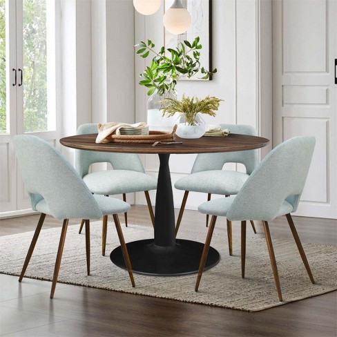 Pedestal round 2025 dining table set