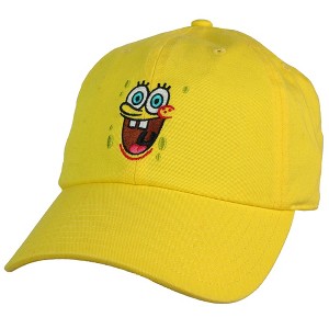 Spongebob Spongebob Face Adult Dad Cap Yellow OS - 1 of 4