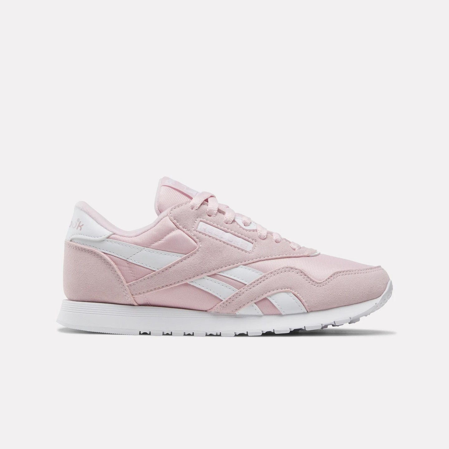 Женские кроссовки Reebok Classic Nylon Shoes Size 10 Elemental Pink/Elemental Pink/White, цвет: Розовый — фото 1