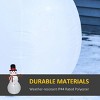 Syemin Inflatable Holiday Decorations 6ft Christmas Inflatables Outdoor Decorations Snowman Christmas Inflatable Decor, White, 39.25"*31.5"*71.75" - 4 of 4