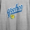 Yoo-hoo Logo Art Crew Neck Short Sleeve Gray Heather Women's Crop Top - 2 of 3
