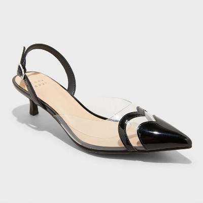 Women's Eleanor Heart Slingback Heels - A New Day™