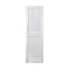 Plastic Development Group 14 x 55 Inch Exterior Vinyl Plastic Faux Louvered Window Shutters with Installation Kit and Instructions, 4 Pack, White - 2 of 4