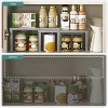 LunaLulinlk 2 Pack Cabinet Shelf Organizer, Kitchen Counter Shelves, Riser, Supplies, Silver - 2 of 4