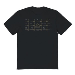 Pink Floyd Men's Gold Heart Beat Short Sleeve Graphic Cotton T-Shirt - 1 of 1
