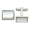 Chisel Stainless Steel Polished with Mother of Pearl Inlay Cuff Links - 2 of 2