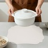 REGALWOVEN Solid Placemats Set of 6 Leather Placemats for Kitchen Dining Table Decor Heat Resistant Table Placemats Sturdy Table Mat - 4 of 4