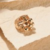 SOHI Women's California Gold Cluster Ball Cocktail Ring - 2 of 4