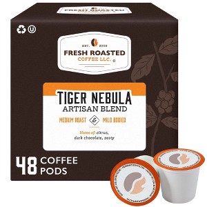 Fresh Roasted Coffee - 48 CT Tiger Nebula Artisan Blend Medium Roast Single Serve Pods - 1 of 4