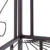 Kings Brand Furniture Adom 4-Tier Kitchen Storage Corner Bakers Rack with  Walnut Wood Finish Shelf, Black - 4 of 4