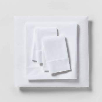 300 Thread Count Organic Cotton Solid Sheet Set - Threshold™