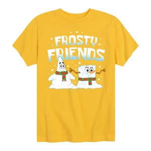 Boys' - SpongeBob SquarePants - Frosty Friends Short Sleeve Graphic T-Shirt - 1 of 4