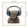Amanti Art Music Cow Blue Crop by Yvette St. Amant Wood Framed Wall Art Print - 4 of 4