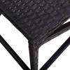 vidaXL Patio Bench 47.2 in. Poly Rattan Black - 4 of 4