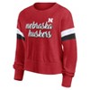 NCAA Nebraska Cornhuskers Women's Crew Neck Fleece Sweatshirt - 2 of 3