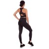 Memoi Women's Leopard Print Racerback Sports Bra with Removable Cups - 3 of 4