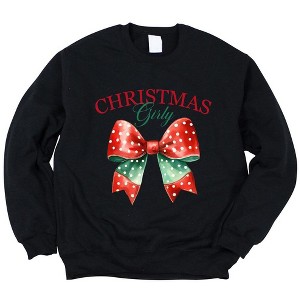 Simply Sage Market Women's Graphic Sweatshirt Coquette Christmas Girly - 1 of 4