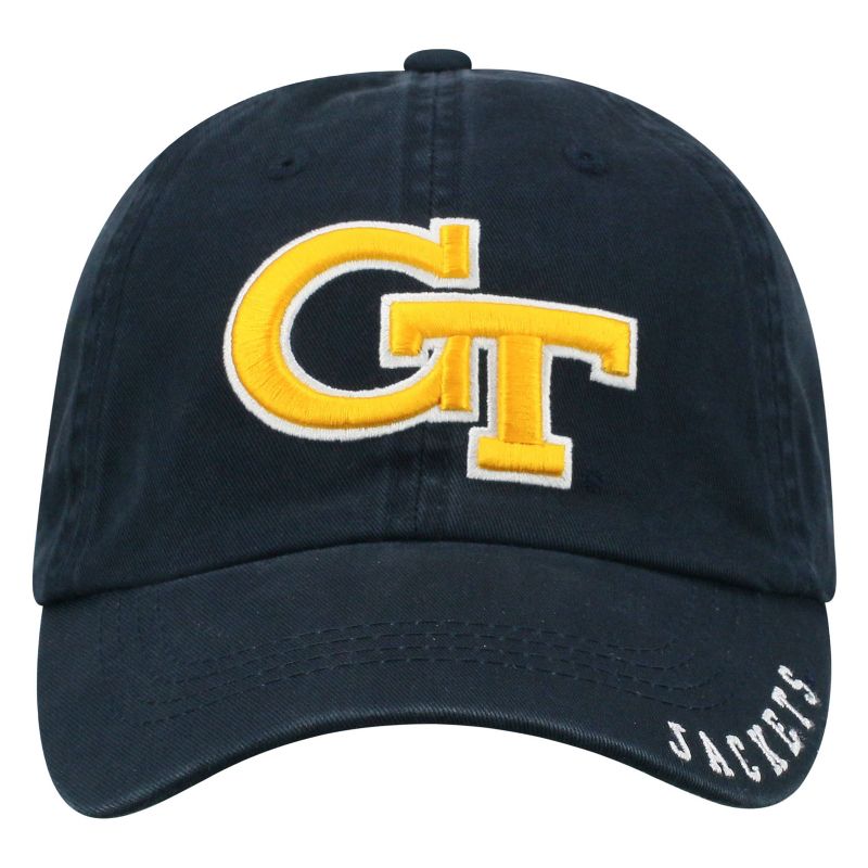 NCAA Georgia Tech Yellow Jackets Unstructured Washed Cotton Hat, 3 of 5