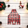 Unique Bargains Christmas Aprons Linen Red Black Beige 21.65"x26.77" 1 Pcs - 2 of 4