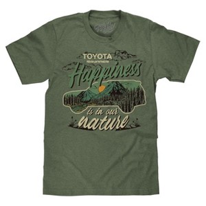Toyota 4Runner Happiness Is In Our Nature T-Shirt - Canyon Green Heather - 1 of 3