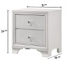 NicBex 2/5 Drawer Embossed Crocodile Patten Dresser,Chest of Drawers with Faux Crystal Diamond Pull for Bedroom,Living Room,Entryway - 3 of 4