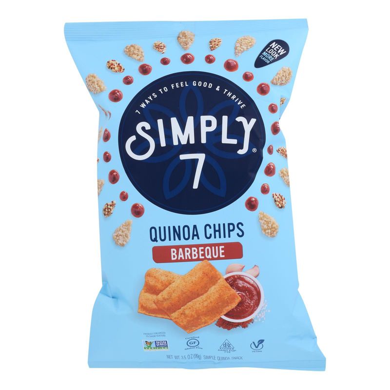 Simply 7 Barbeque Quinoa Chips - Case of 8/3.5 oz, 2 of 7