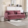 VASIP Mid-century Modern Chenille Loveseat, Brown Wooden Feet Upholstered Sofa for Living Room and Bedroom(Beige) - 2 of 4
