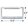 University of California, Riverside Full Size Standard License Plate Metal Frame - 4 of 4