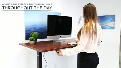Black Adjustable Electric Standing Desk Frame with Controller