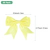Unique Bargains Polyester Durable Craft Decorative Gift Double-Deck Pre-Tied Bows 3.6x2.2 Inch 50 Pcs - 3 of 4