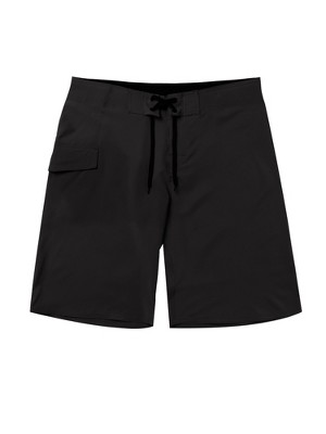 TATT 21 Men's Summer Solid Color Elastic Waist Drawstring Beach Swimwear Shorts