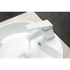 KubeBath Aqua Siza Single Lever Modern Bathroom Vanity Faucet - Matt White - 3 of 4