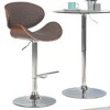 Avondale Bentwood Adjustable Height Gas Lift Barstool - WyndenHall - 3 of 4