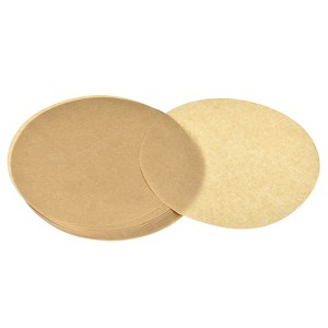 Unique Bargains Non-Stick Parchment Paper Round Air Fryer Microwave Oven Liners Brown - 1 of 4