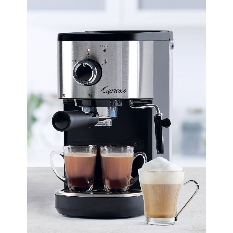 Capresso Compact Espresso/Cappuccino Machine EC Select &#8211; Black/Stainless 120.05, 6 of 9
