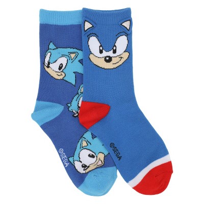 Sonic The Hedgehog Characters Youth 3-pack 360 Crew Socks : Target