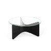 Umbra Madera Coffee Table Black: Tempered Glass Top, Sustainable Wood, Scratch-Resistant, 33x33 inches - image 2 of 4