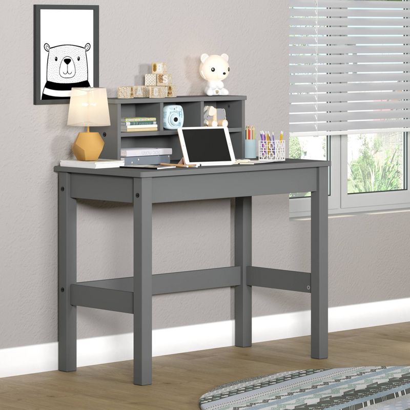 Logan Writing Desk Gray - Acme Furniture, 5 of 8