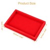 Unique Bargains Velvet Jewelry Tray Empty Stackable Tray Box for Rings Earrings Necklace Bracelet Pendants 1 Pc - 4 of 4