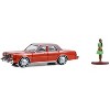 1983 Dodge Diplomat Red with Brown Top and Woman in Dress Figure "The Hobby Shop" Series 15 1/64 Diecast Model Car by Greenlight - 2 of 3
