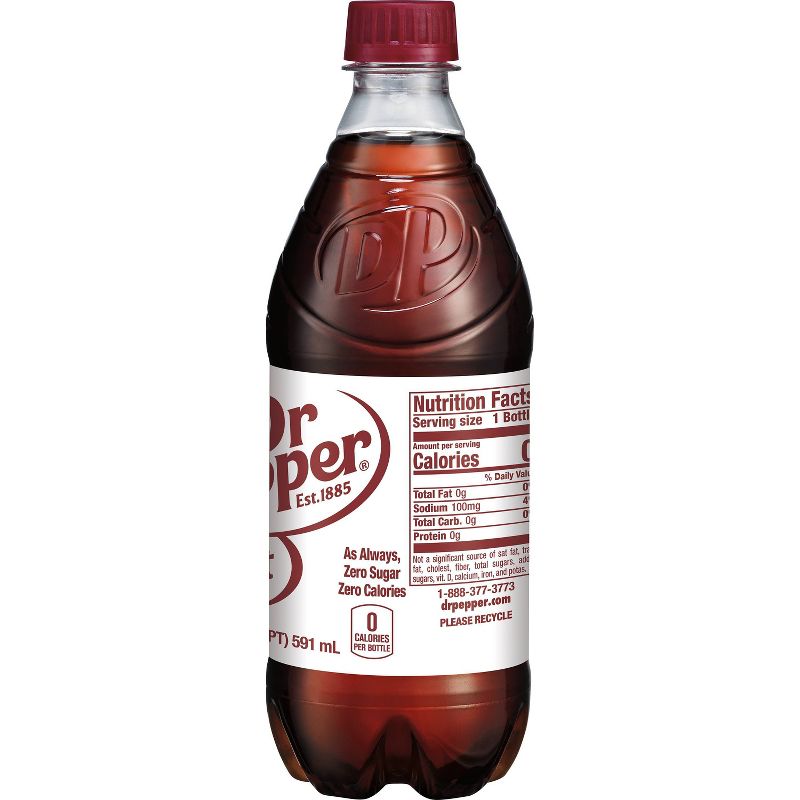 Diet Dr Pepper Soda - 20 fl oz Bottle, 5 of 8